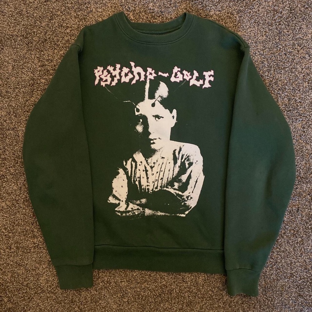 Green Golf Wang Psycho Crewneck Size Small